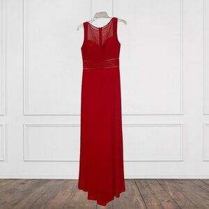 Night Way Evening Gown Dress Red Sleeveless Sweetheart
